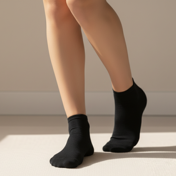 Brazen Black Comfort Ankle Socks