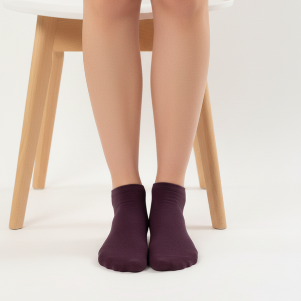 Royal Grape Comfort Ankle Socks