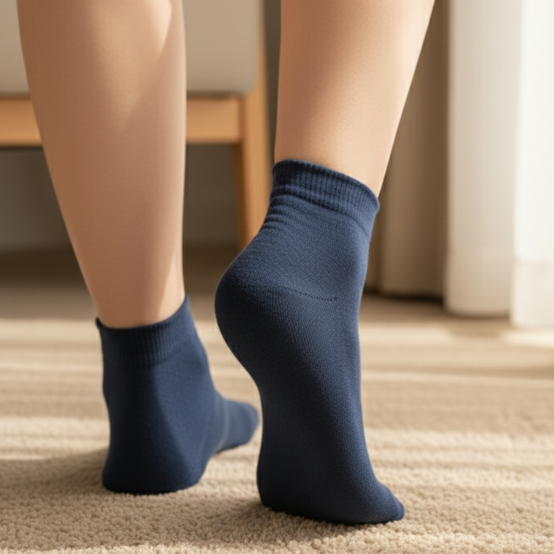 Navy Blue Women's Toe Socks