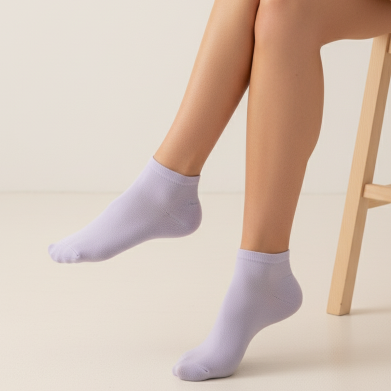 Lavender Drift Comfort Ankle Socks