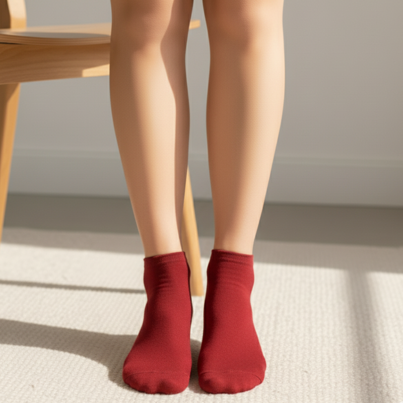 Merlot Mood Comfort Ankle Socks