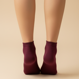 Burning Burgundy Women's Toe Socks