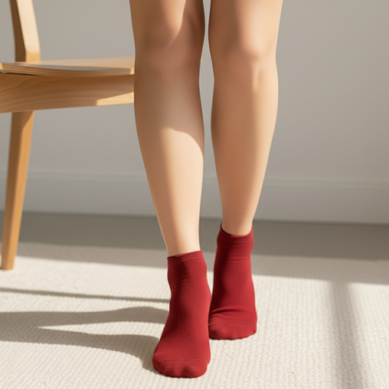 Merlot Mood Comfort Ankle Socks