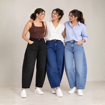 Barrrel Fit Jeans