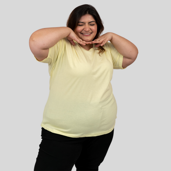 Lovely Lemon Plus Size T-shirt for Women