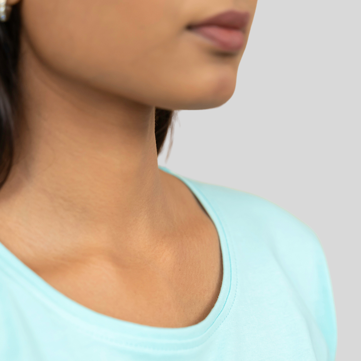 Round O Clock Seafoam Green Tshirt for Women