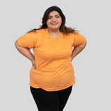 Opulent Orange Plus Size T-shirt for Women