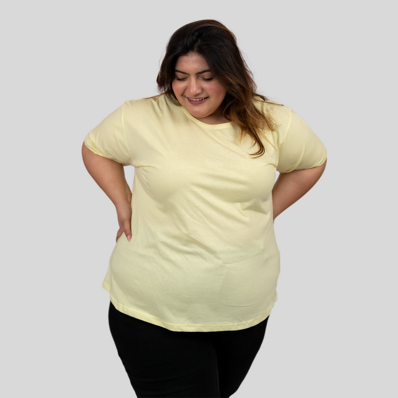 Lovely Lemon Plus Size T-shirt for Women